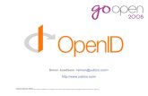 Go Open 2008: Simon Josefsson, OpenID - Single sign-on for the web