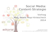 Social Media: Content-Strategie, Content-Identity, Content-Planung