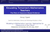 Educating Tomorrow's Mathematics Teachers