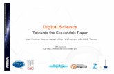 Digital Science: Towards the executable paper