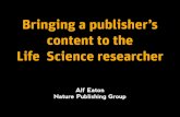 Bringing a publisher’s content to the Life Science researcher