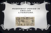 Modernist period in english