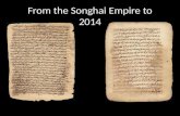4 Songhai Empire to the 21st century Su2014