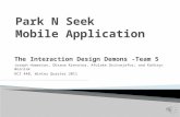 Park and Seek mobile app prototype