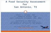 San Antonio Food Insecurity Assessment