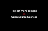 OSOM - Project management and opensource licenses