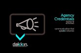 Dakkin Credentials 2012