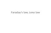 Faradays laws lenz law