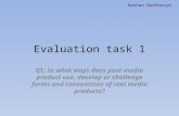 Evaluation task 1 yr 13