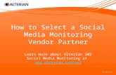2009 How To Select A Social Media Monitoring Vendor Partner