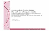 Opening The Design Space:The Soft Set Of Requirements By Alessia Rullo