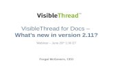 Automate your Compliance Gap Analysis - VisibleThread 2.11 Webinar