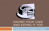 Have Your Cake And Eat It Too: An Exploration of Cheating in Dating Relationships