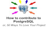 50 Ways To Love Your Project