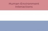 Human environment-interactions