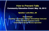 How to prevent falls ppt
