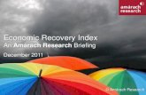 Amárach Economic Recovery Index December 2011