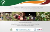 Africa RISING Mali team achievements until 2013
