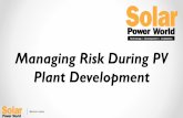 Managing Risk During PV Plant Development