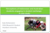 Perceptions Of Indonesian And Australian Students Engaging In Student Exchange