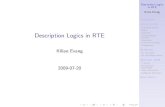 Description Logics in RTE