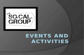 Events and Activities