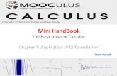 The Building Block of Calculus - Chapter 7 Application of Differentiation