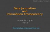 Data Journalism and Information Transparency