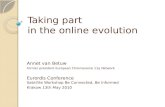Taking part in the online evolution