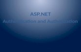 Authentication and Authorization in Asp.Net