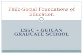 Philo-Social Foundations of Education