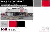 FOR SALE OR LEASE:  Freestanding 1,800 SF Restaurant on 0.410 ac in Danville, Kentucky