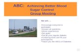 ABC: Achieving Better Blood Sugar Control