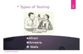 Types of testing -