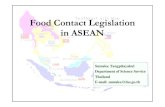 Food Contact Legislation in ASEAN