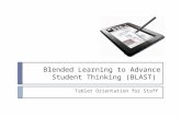 Blast student tablet presentation