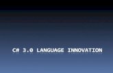 C#3.0 Language Inovation.Pptx