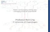 Mobile Communication and Big Data by Prof. Richard Ling