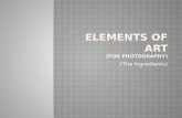 Elements of Art for photography