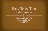 Part Two: The Interview ( Family History Project)