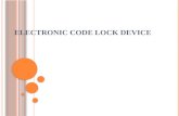 Electronic code lock device
