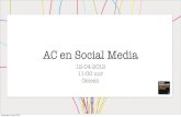 Social Media Presentatie AC || 2012