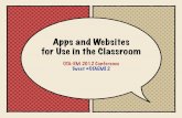 Apps and Websites for Use in the Classroom