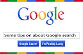 Tips on google search