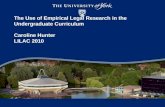 The use of empirical legal research in the undergraduate curriculum