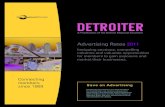Detroiter Magazine 2011 Ad Rates