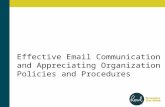 Email policies and good work behavior