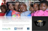 INVITE to launch of IVY NYOVANE EDUCARE MAY 31 2014