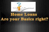 Home Loans - Are your Basics right?