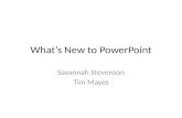 What’s new to power point
